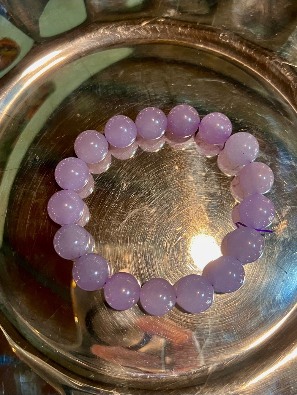 Jade Lavender Beaded - Stretch Bracelet - Shetaicui Jade